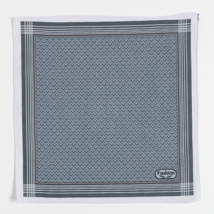 Платки носовые мужские «Этель. Анджело», 30×30 см, набор 12 шт., хлопок 100%, рисунок МИКС, серые