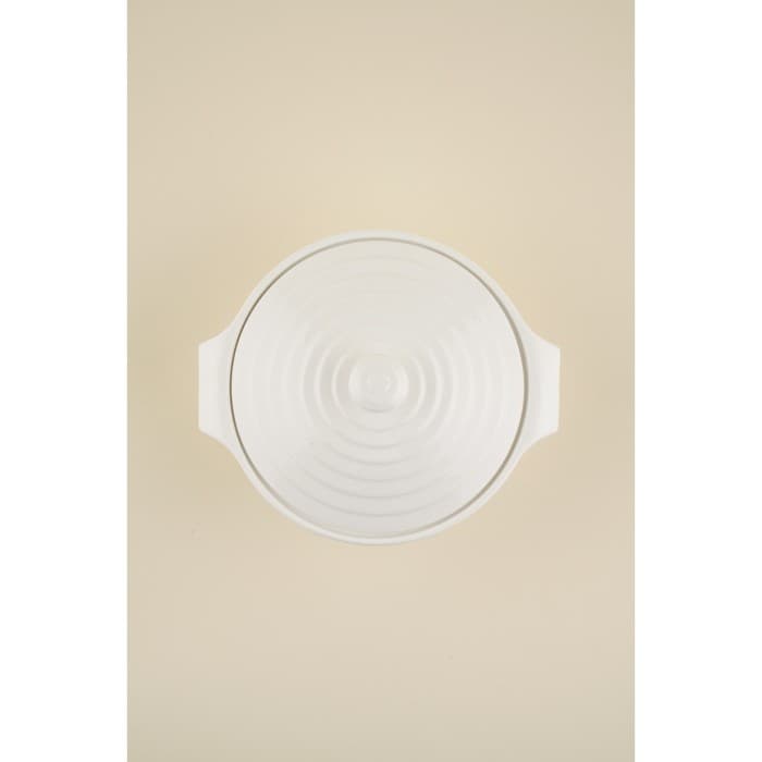 Кастрюля SL Home «Санторини», 1.57 л, 24.5×21.5×8 см, жаропрочная керамика, белая