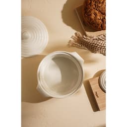 Кастрюля SL Home «Санторини», 1.57 л, 24.5×21.5×8 см, жаропрочная керамика, белая
