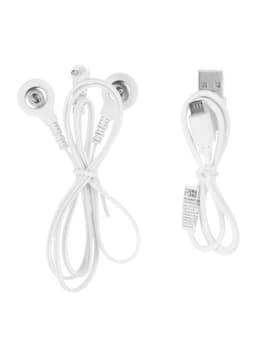 Массажёр для шеи Luazon LEM-50, 4 Вт, 4 режима, USB, от АКБ, белый