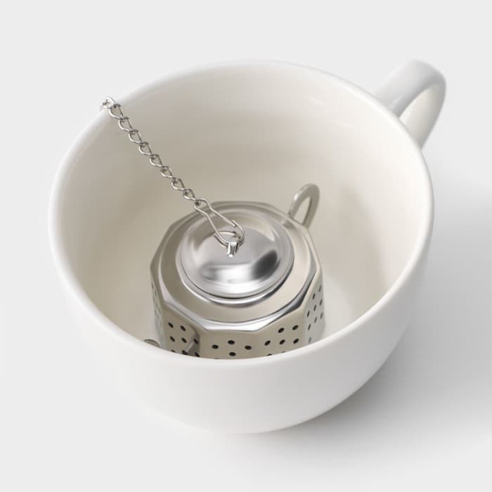 Ситечко для чая Magistro «Чайник Vent», нержавеющая сталь, серебристое