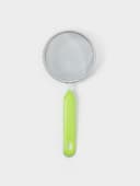 Сито для просеивания с ручкой Доляна «Хозяюшка», d=10 см, зелёное