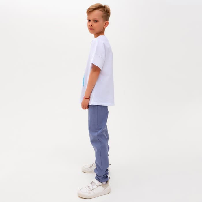 Брюки для мальчика MINAKU: Cotton collection, синие, рост 116 см