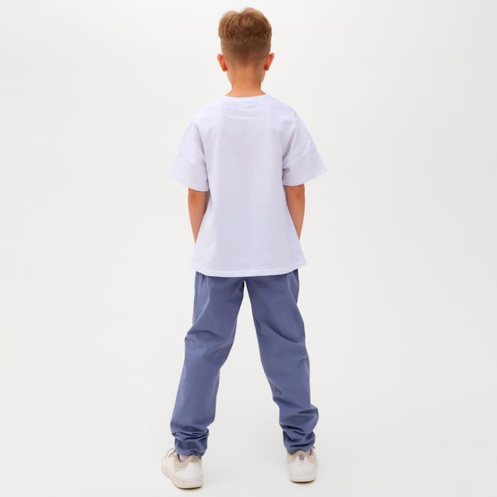 Брюки для мальчика MINAKU: Cotton collection, синие, рост 116 см