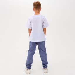 Брюки для мальчика MINAKU: Cotton collection, синие, рост 116 см