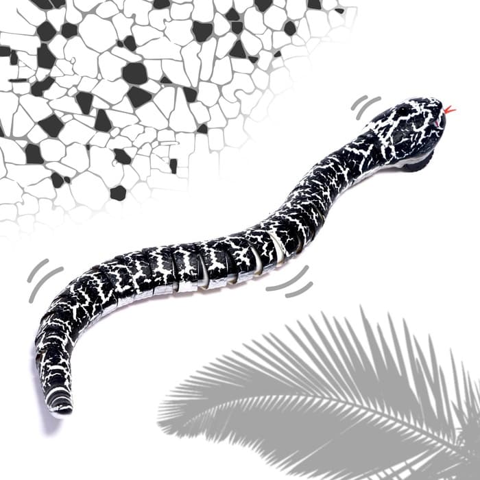 Животное радиоуправляемое «Змея», свет, работает от аккумулятора, цвет черный