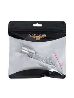 Свисток в глушитель, размер M, под диаметр трубы 37-48 мм, хром