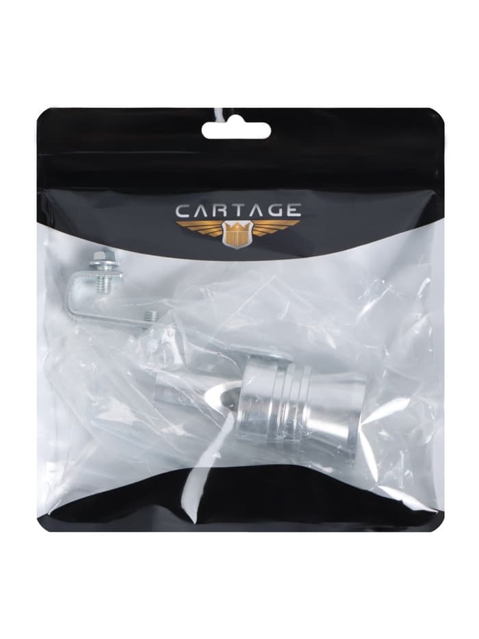 Свисток в глушитель, размер XL, под диаметр трубы 56-85 мм, хром