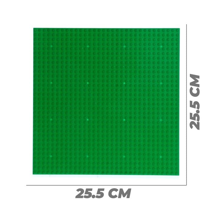 Пластина-основание для конструктора, 25.5×25.5 см, цвет зелёный