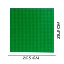 Пластина-основание для конструктора, 25.5×25.5 см, цвет зелёный