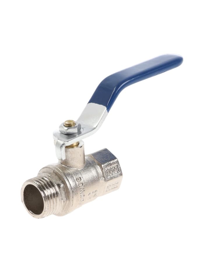 Кран шаровой ZEIN engr, нр/вр 1/2", PN 4, для холодной воды, 5-45°С, рычаг, цинк