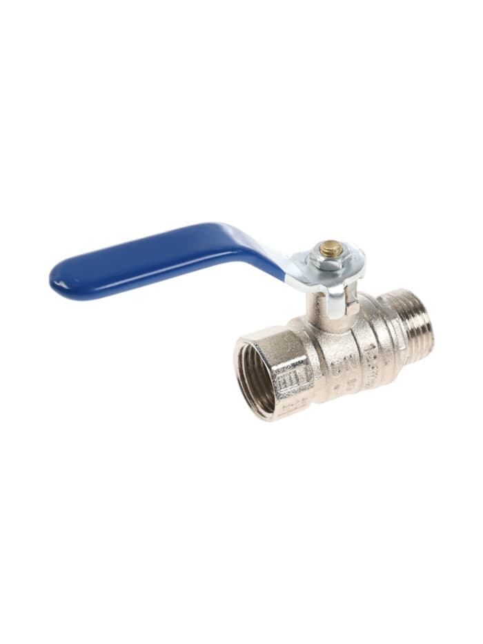 Кран шаровой ZEIN engr, нр/вр 1/2", PN 4, для холодной воды, 5-45°С, рычаг, цинк