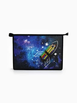 Папка для труда, А4, пластиковая, 23×32.5×5.5 см «Ракета» МИКС