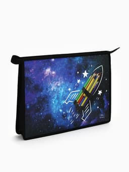 Папка для труда, А4, пластиковая, 23×32.5×5.5 см «Ракета» МИКС