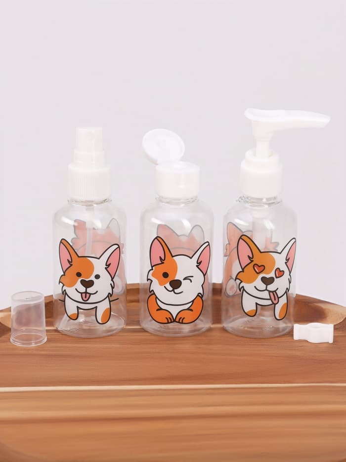 Набор для хранения «Корги», в чехле, 6 предметов, разноцветный