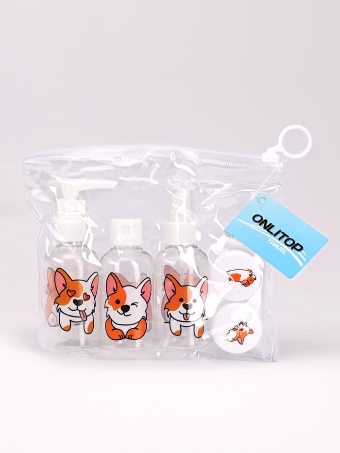 Набор для хранения «Корги», в чехле, 6 предметов, разноцветный