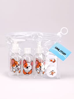 Набор для хранения «Корги», в чехле, 6 предметов, разноцветный