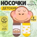 Набор носков Крошка Я «Monkey», 2 пары, 8-10 см