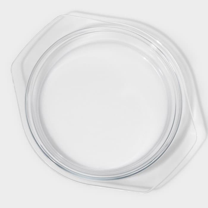 Кастрюля для запекания Доляна «Фуэго», 3 л, 30.8×26.7×12 см, жаропрочное стекло, прозрачная