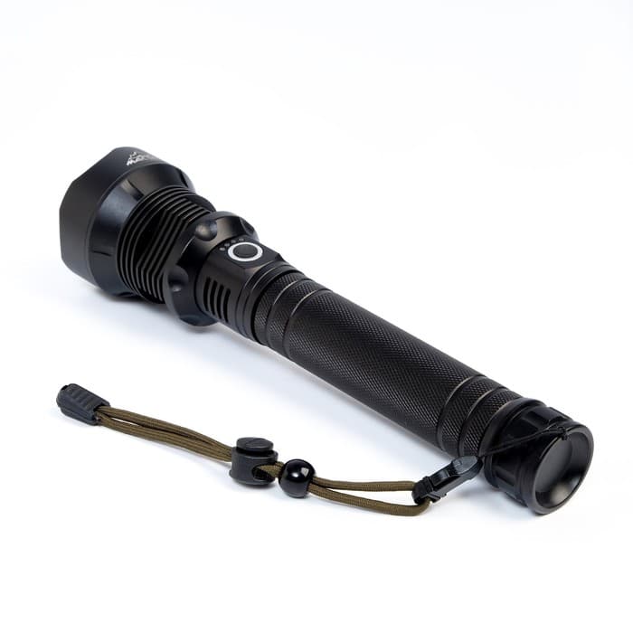 Фонарь ручной аккумуляторный, 6000 мАч, 1500 Лм, 500 м, XHP70, 3 режима, micro USB, zoom, 24.8×6×3