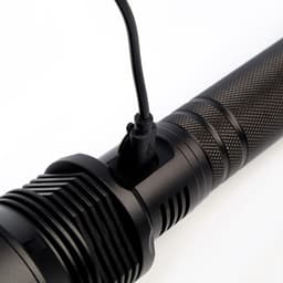 Фонарь ручной аккумуляторный, 6000 мАч, 1500 Лм, 500 м, XHP70, 3 режима, micro USB, zoom, 24.8×6×3