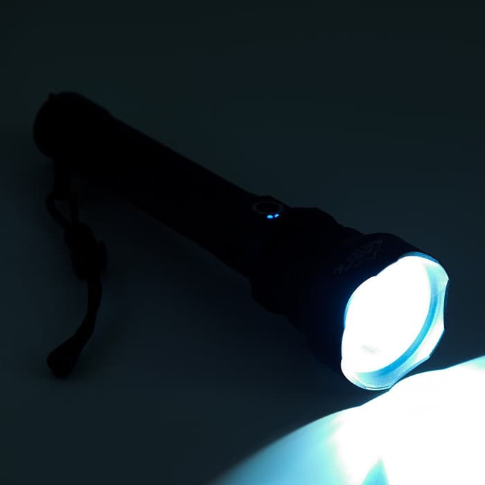 Фонарь ручной аккумуляторный, 6000 мАч, 1500 Лм, 500 м, XHP70, 3 режима, micro USB, zoom, 24.8×6×3