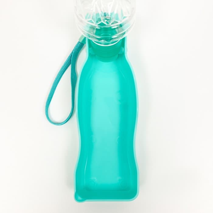 Автопоилка прогулочная с фигурной бутылочкой, 250 мл, пластик, бирюзовая