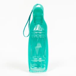 Автопоилка прогулочная с фигурной бутылочкой, 450 мл, пластик, бирюзовая