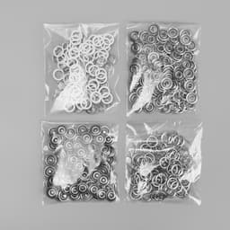 Кнопка рубашечная, открытая, d=9.5 мм, белая