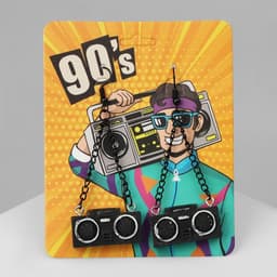 Серьги ассорти «Магнитофон», на цепочках, цвет чёрно-серебряный