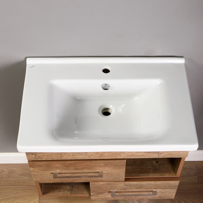 Комплект мебели для ванной комнаты «Прованс 70»: тумба с раковиной, зеркало – шкаф, пенал, цвет дуб тёмный