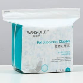 Подгузники для домашних животных, размер L, для мальчиков, 12 шт./уп