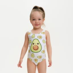 Купальник для девочки слитный KAFTAN «Авокадо», размер 30 (98-104 см)
