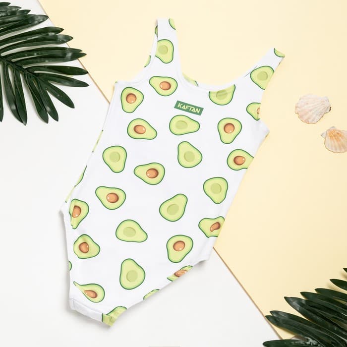 Купальник для девочки слитный KAFTAN «Авокадо», размер 30 (98-104 см)