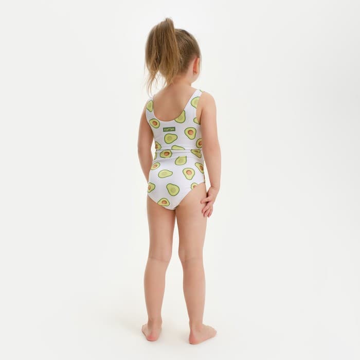 Купальник для девочки слитный KAFTAN «Авокадо», размер 30 (98-104 см)