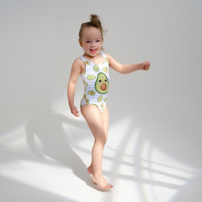 Купальник для девочки слитный KAFTAN «Авокадо», размер 30 (98-104 см)