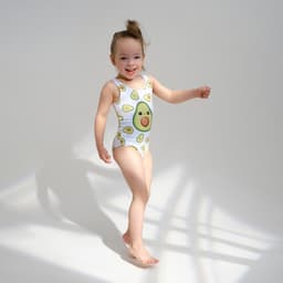 Купальник для девочки слитный KAFTAN «Авокадо», размер 30 (98-104 см)