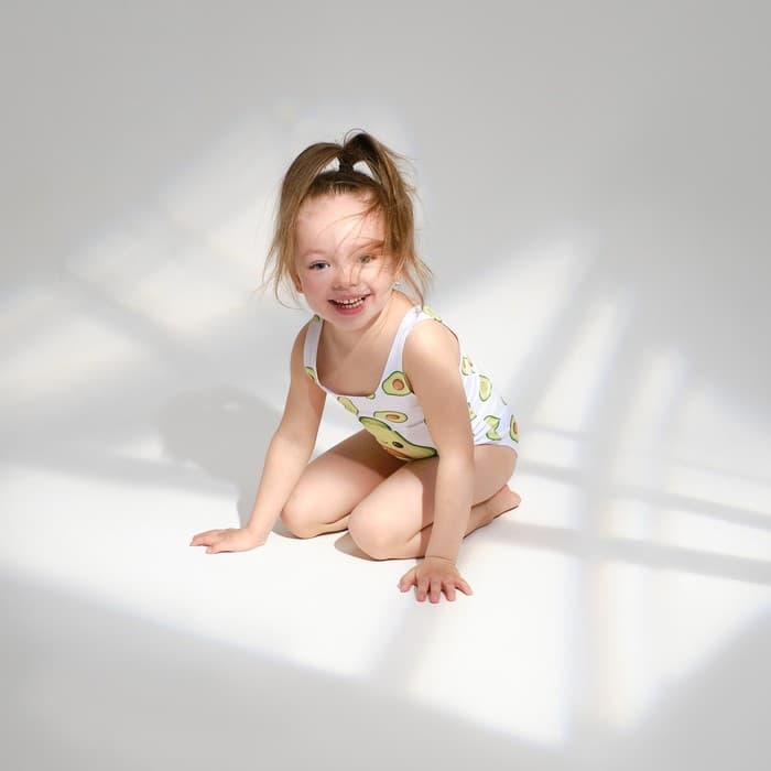 Купальник для девочки слитный KAFTAN «Авокадо», размер 30 (98-104 см)