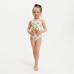 Купальник для девочки слитный KAFTAN «Авокадо», размер 30 (98-104 см)