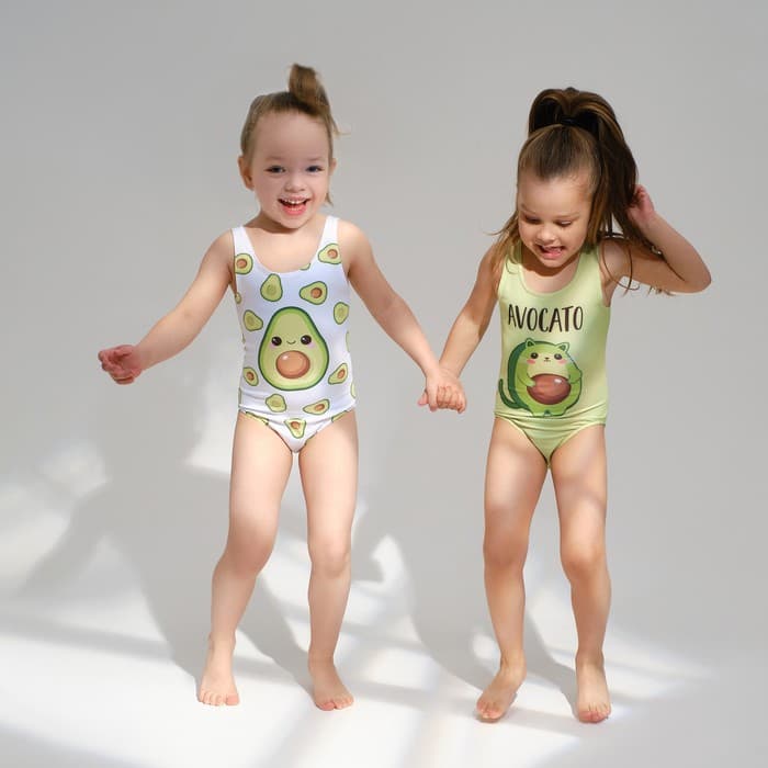Купальник для девочки слитный KAFTAN «Авокадо», размер 30 (98-104 см)