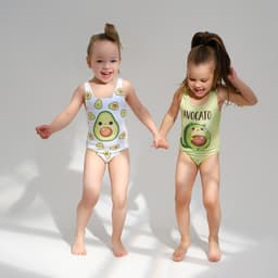 Купальник для девочки слитный KAFTAN «Авокадо», размер 30 (98-104 см)