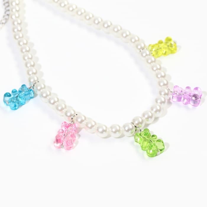 Колье «Желейные мишки» с бусинами, WINX