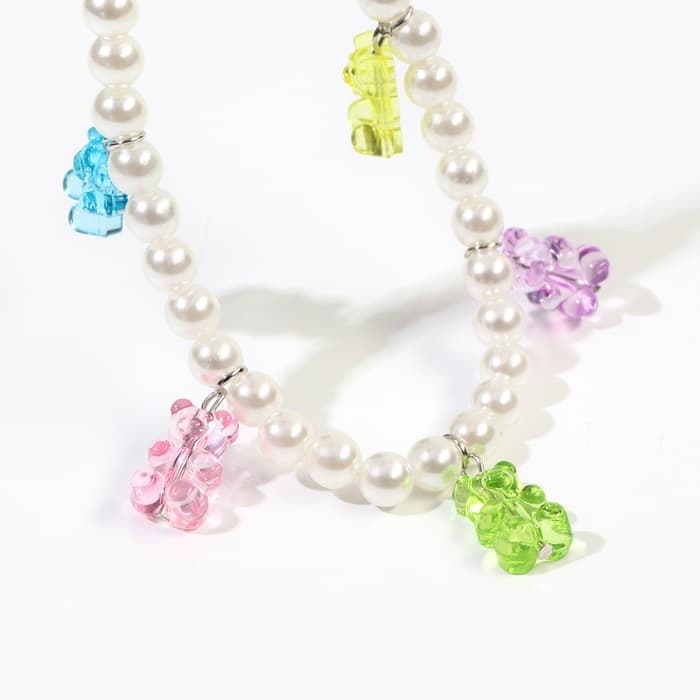 Колье «Желейные мишки» с бусинами, WINX