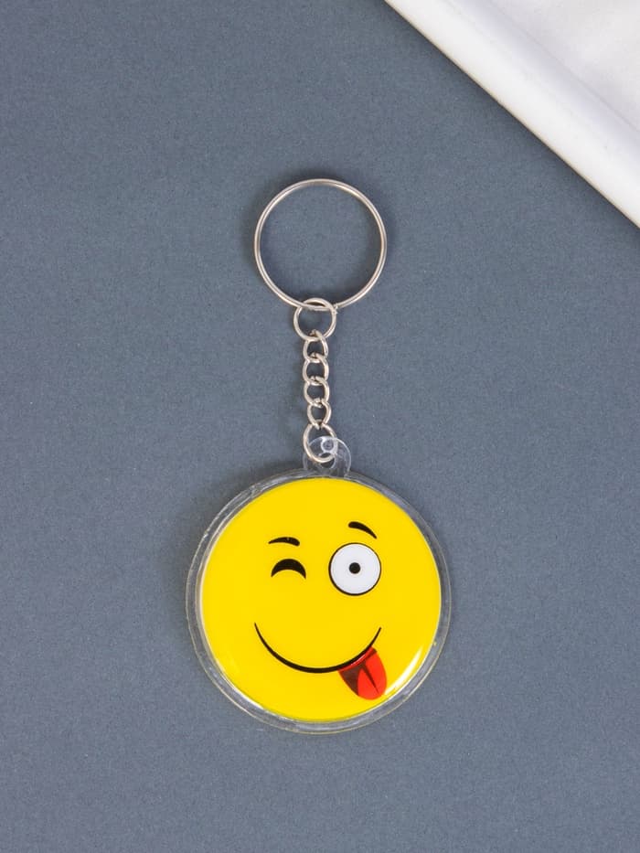 Брелок для ключей на кольце «Смайлики», пластик, 4.5×4.5 см, МИКС