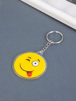 Брелок для ключей на кольце «Смайлики», пластик, 4.5×4.5 см, МИКС