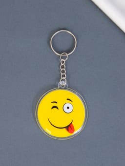 Брелок для ключей на кольце «Смайлики», пластик, 4.5×4.5 см, МИКС