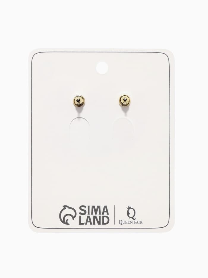 Серьги с эмалью «Листья» монстеры, цвет зелёный в золоте