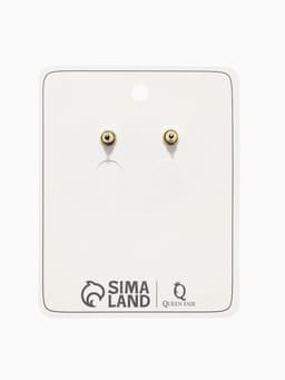 Серьги с эмалью «Листья» монстеры, цвет зелёный в золоте