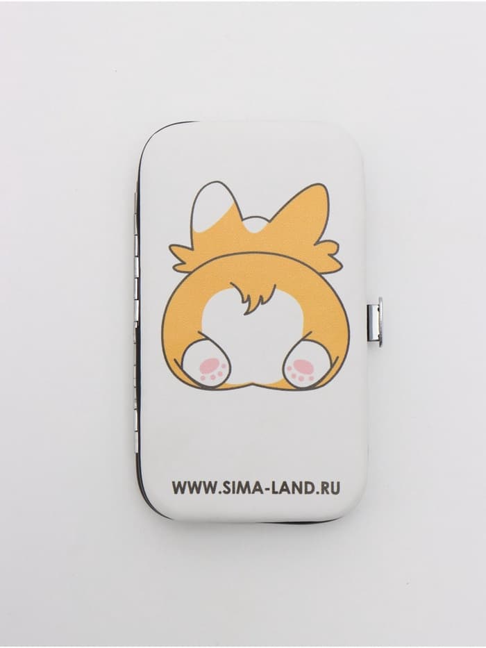 Набор маникюрный CORGI, 7 предметов, PVC-чехол, разноцветный