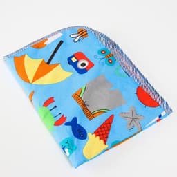 Пеленка на непромокаемой основе, 50×65 см, голубой МИКС